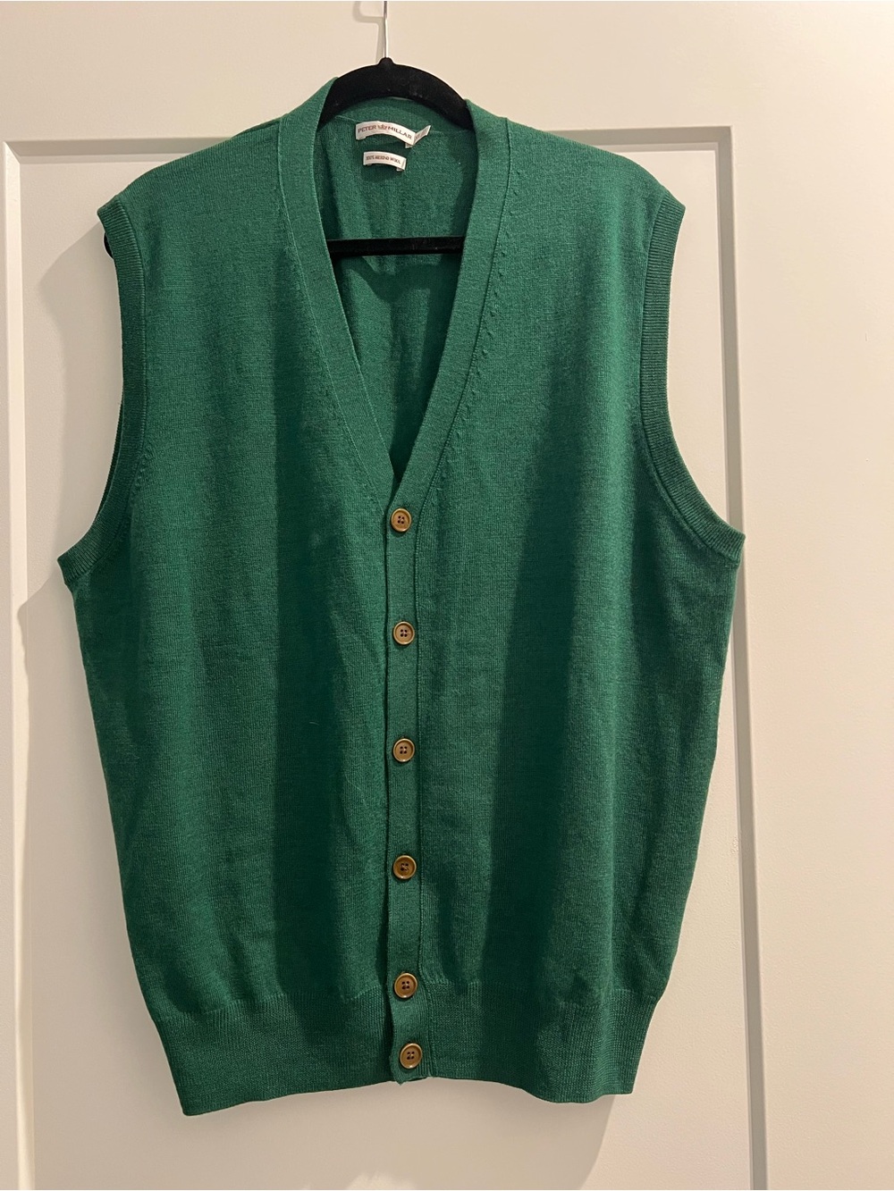 Peter Millar 100% Merino Wool Button Down Vest - Size XL - Picture 2 of 9